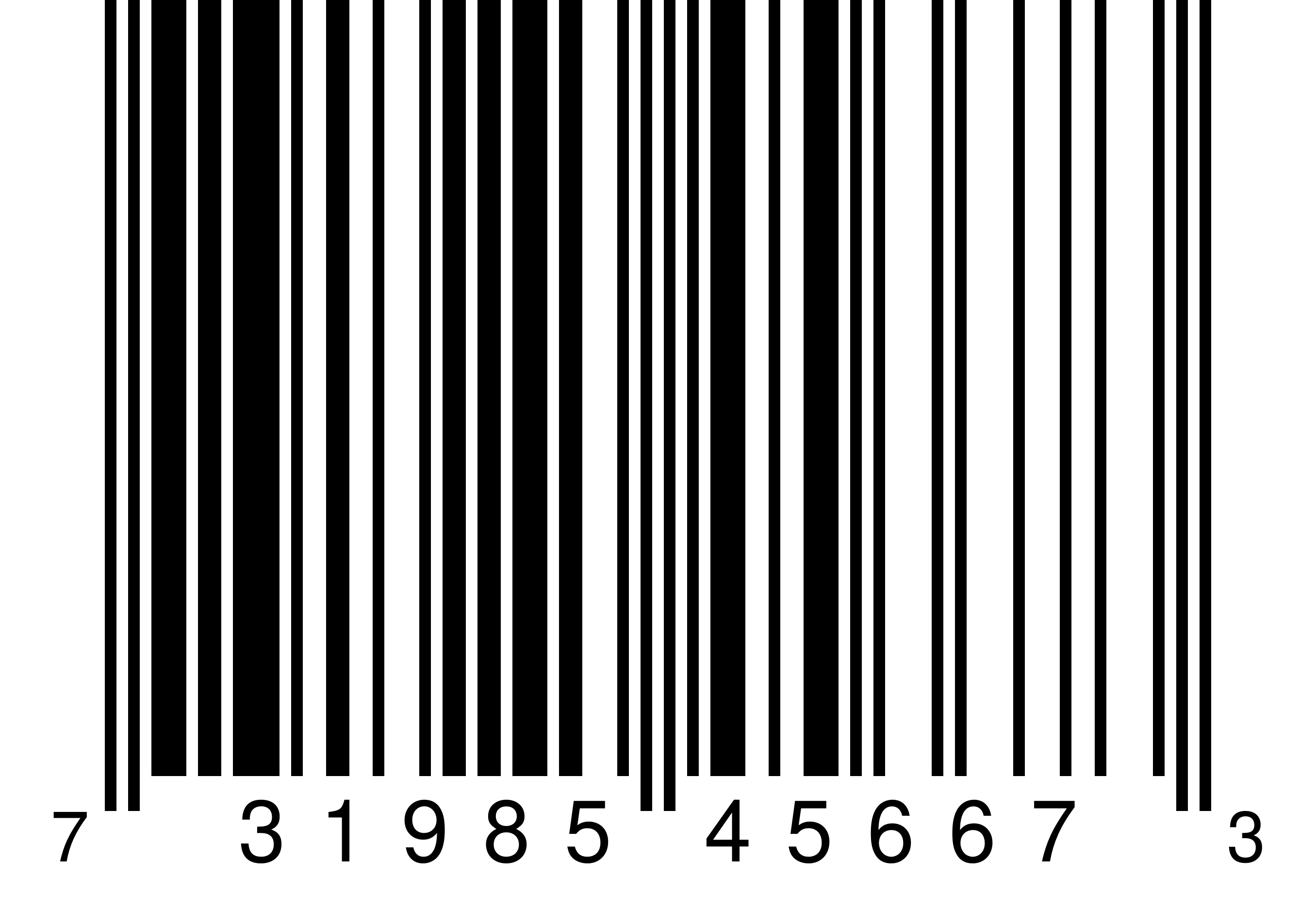 UPC-A 731985456673