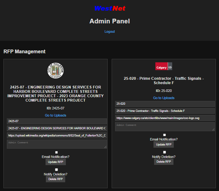 Ariba Import Screenshot