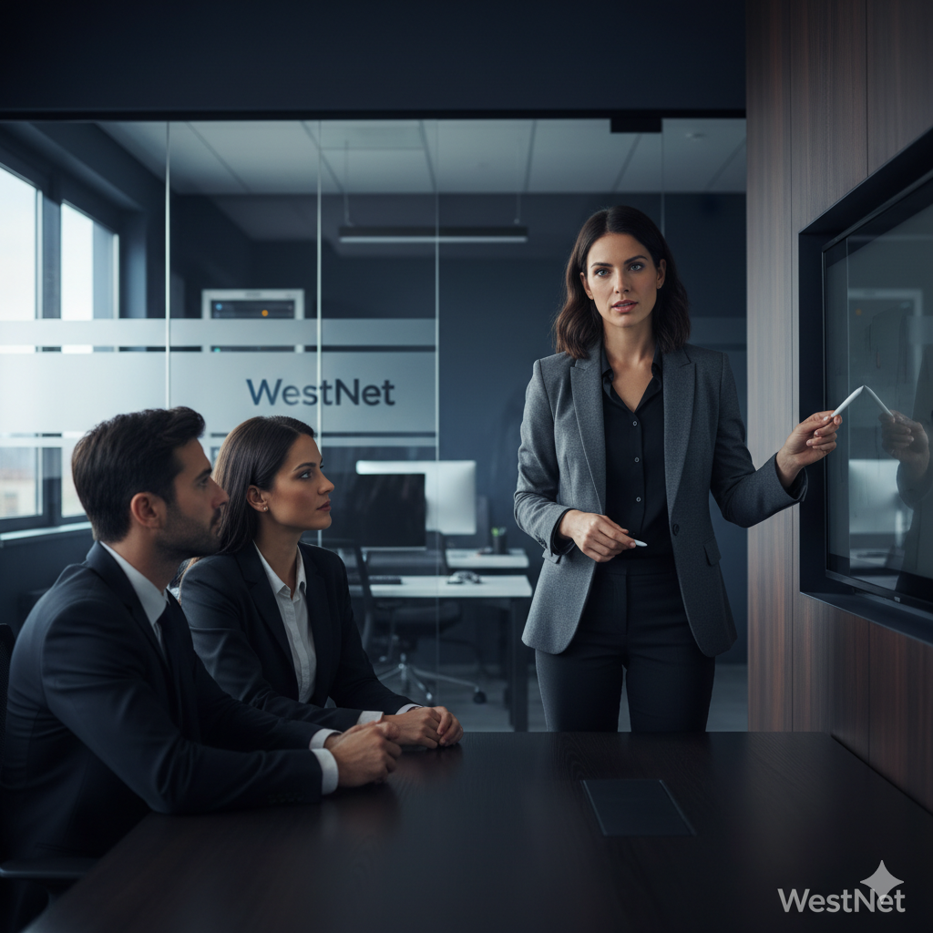 WestNet&trade;
                 Stay ahead with WestNet’s cutting‑edge wireless solutions for businesses and homes.
