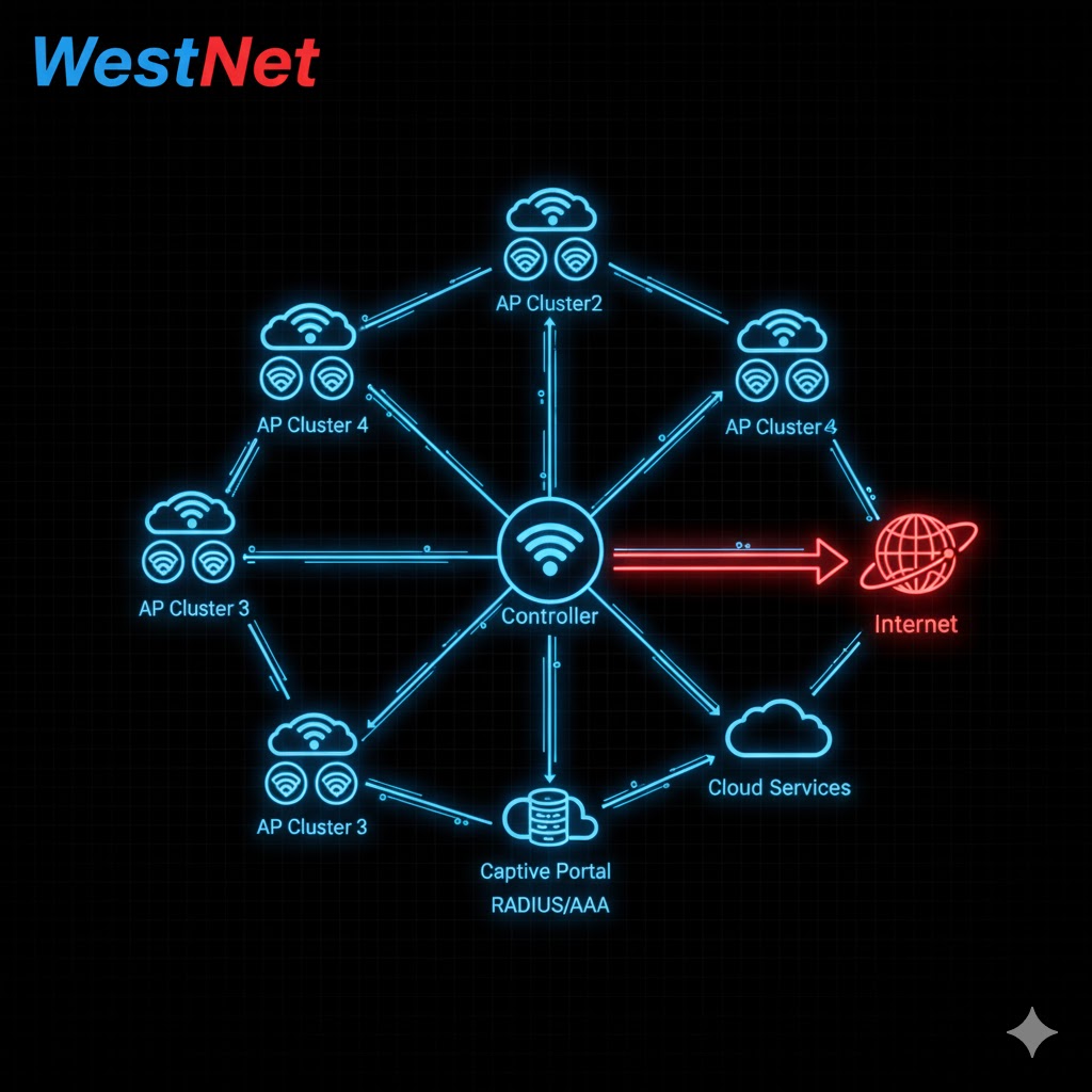 WestNet Captive Portal: Network Topology Overview
