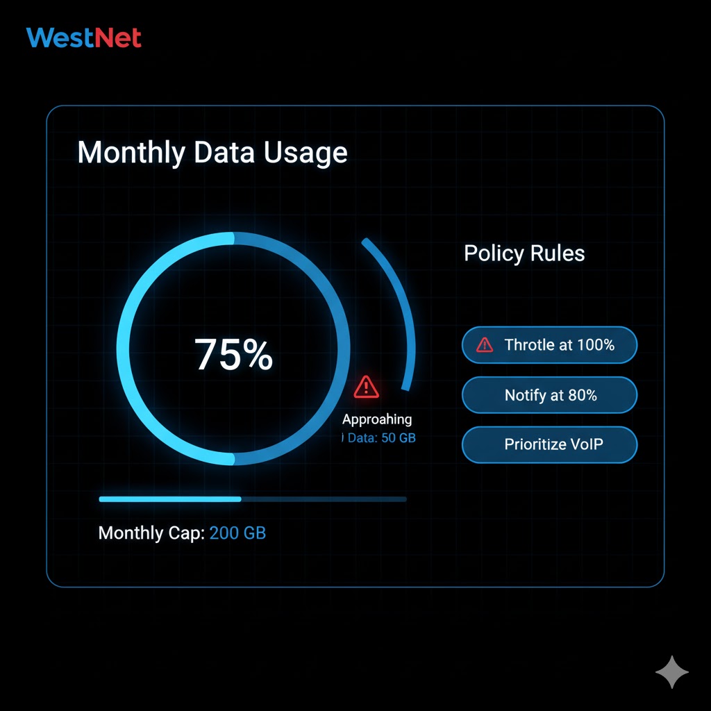 WestNet Captive Portal: Usage Caps & Policy Settings