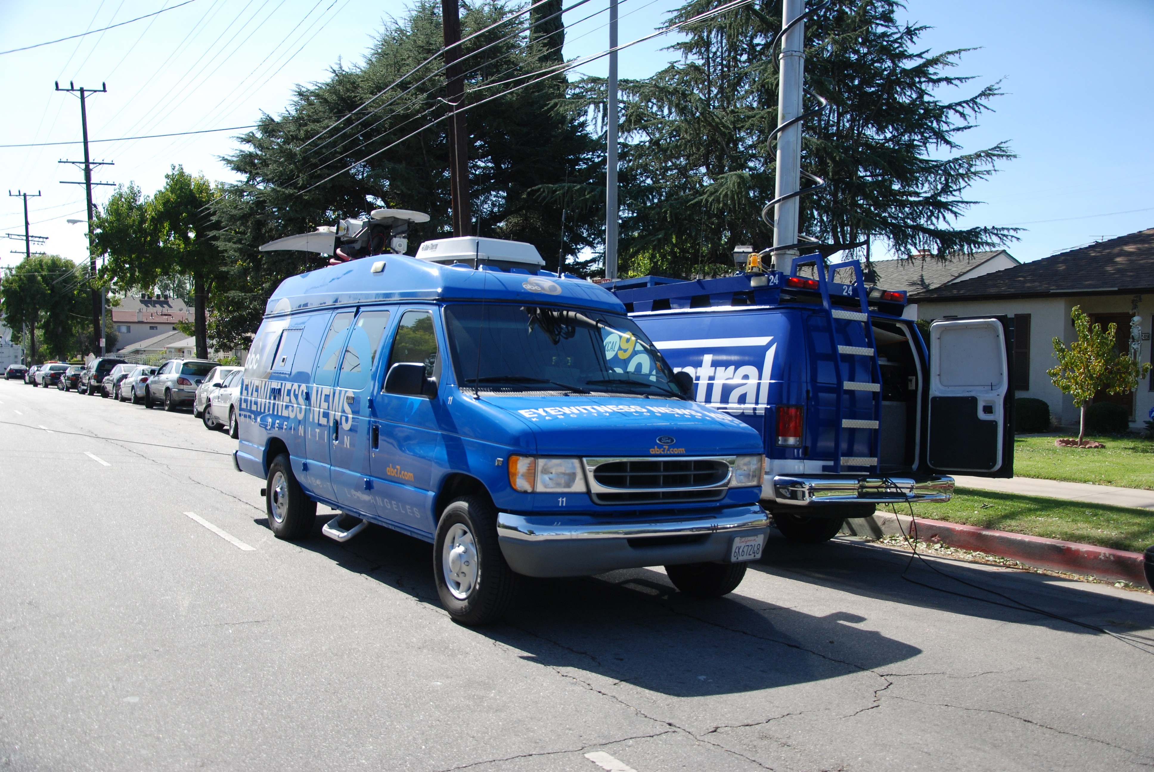 ENG Broadcast Van on Assignment