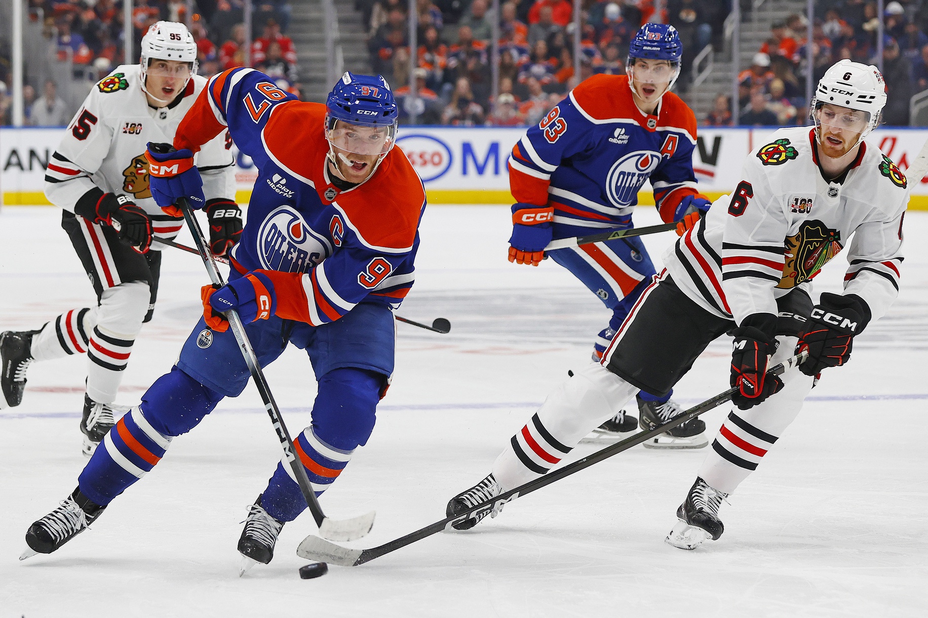 Oilers Riding Four-Game Win Streak Into Lineup Dilemma Ahead of Blackhawks Clash