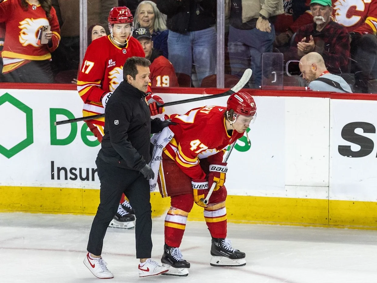 Panthers' A.J. Greer faces disciplinary hearing for hit on Flames' Connor Zary