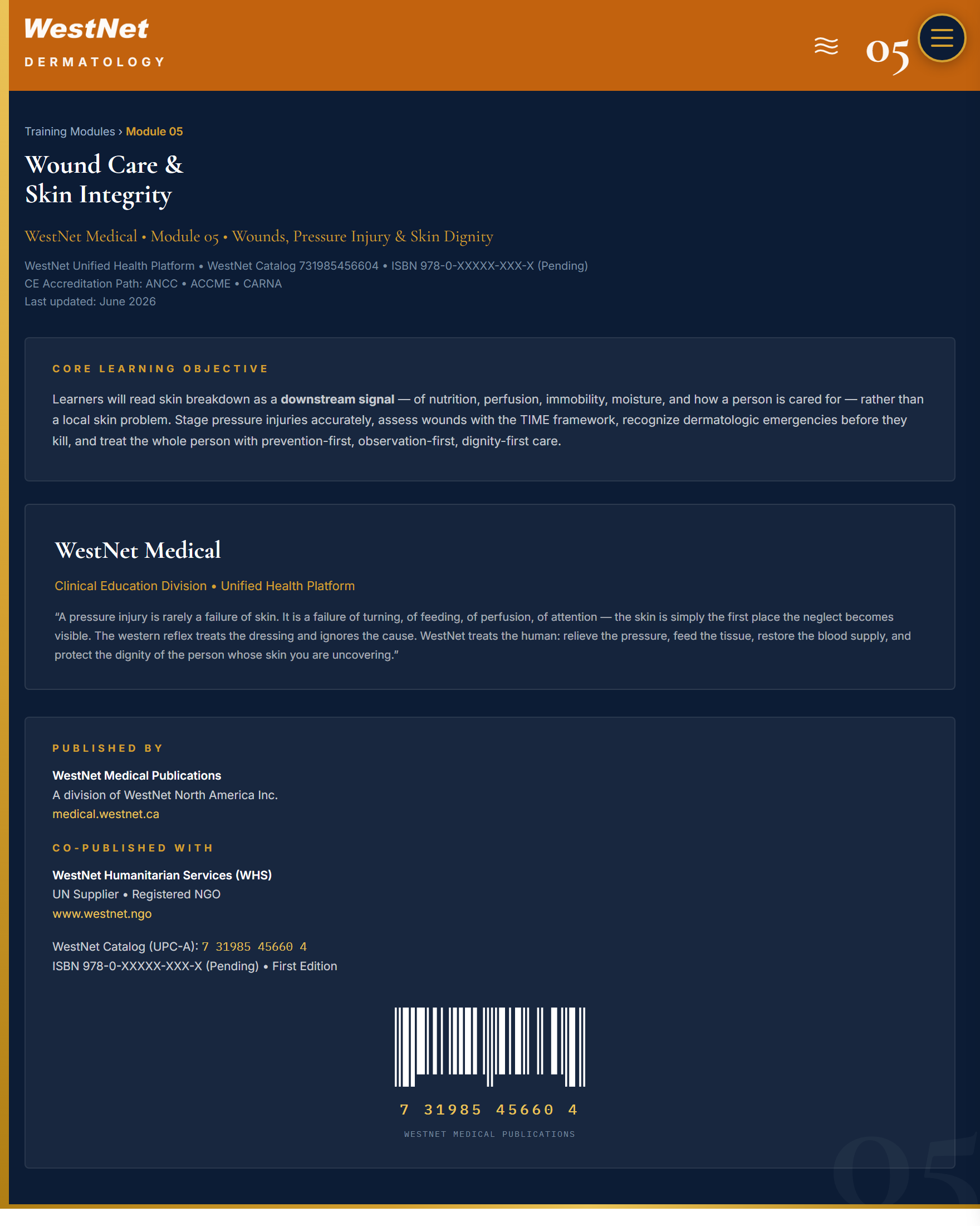 Module 05 — Wound Care & Skin Integrity Plan Image